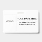 Design Your Own Name Badge