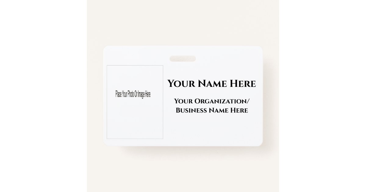 Design Your Own Name Badge ID Badge Zazzle