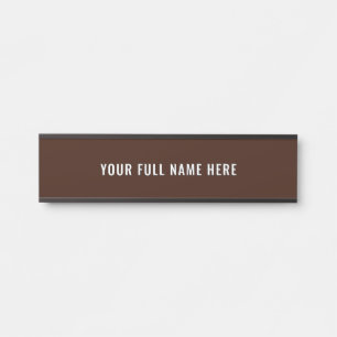 Design Your Own Name Door Sign Custom Colour Fonts