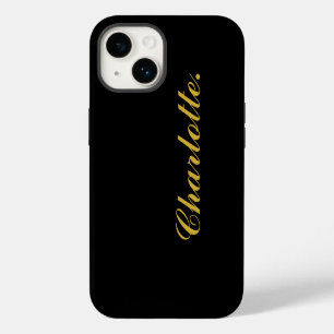 Design Your Own Name on This Black iPhone 14 Case