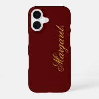 Design Your Own Name on This Maroon