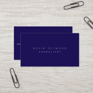Design your own navy blue pro standard business card
