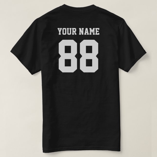 Design Your Own Numbers T-Shirt (Design Back)