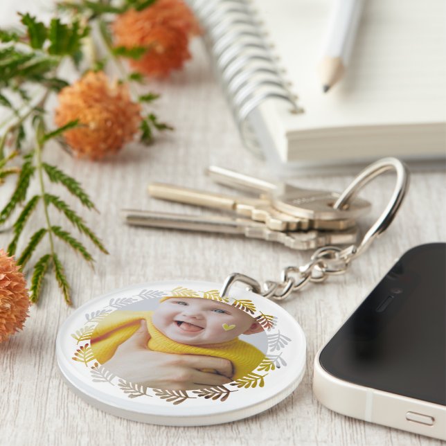 Design Your Own One of a Kind Personalised Key Ring (Front Right)