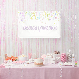 Design Your Own Party Confetti Banner