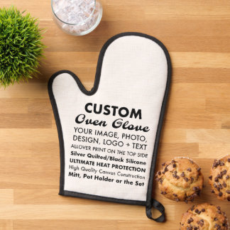 Design Your Own Personalised Canvas Oven Mitt