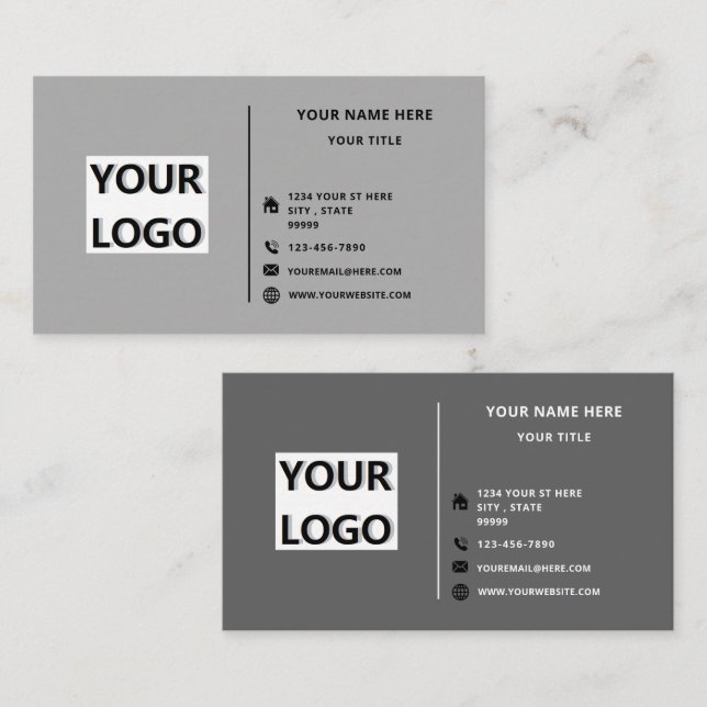Design Your Own Personalised Custom Business Card (Front/Back)