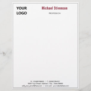 Design Your Own Personalised Letterhead Example