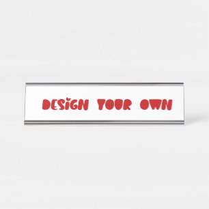 Design Your Own Personalised One of a Kind Desk Name Plate