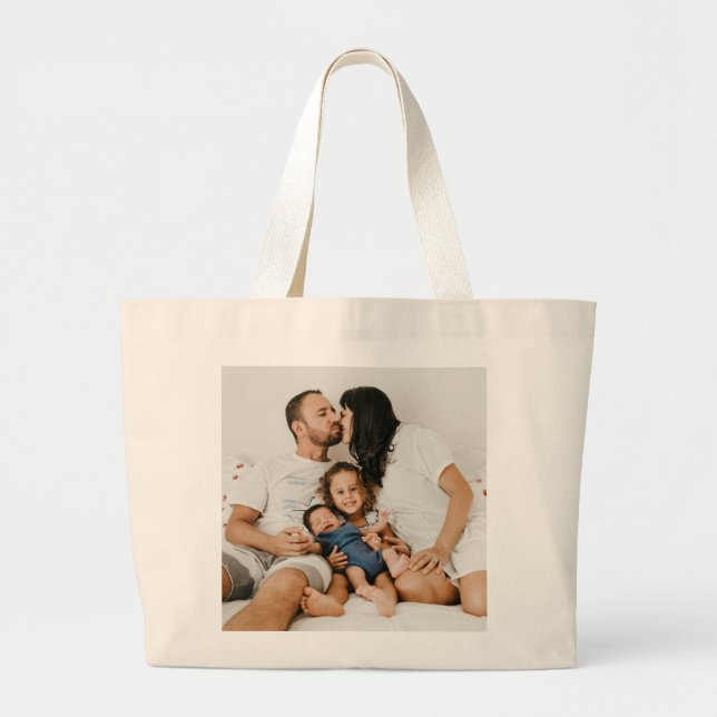 Design Your Own Personalised Photo  Large Tote Bag (Front)