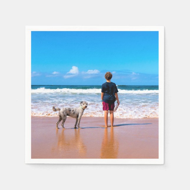 Design Your Own Pet Photo Napkins Personalised (Front)
