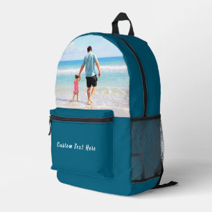 Design Your Own Photo Backpack Personalised Text