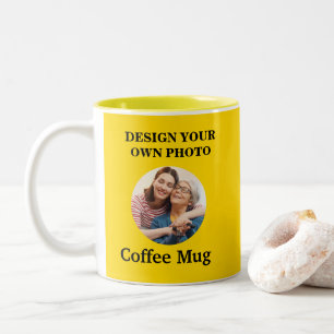 Design Your Own Photo Mug - Yellow