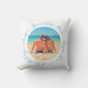 Design Your Own Photo Pillow Custom Text Name