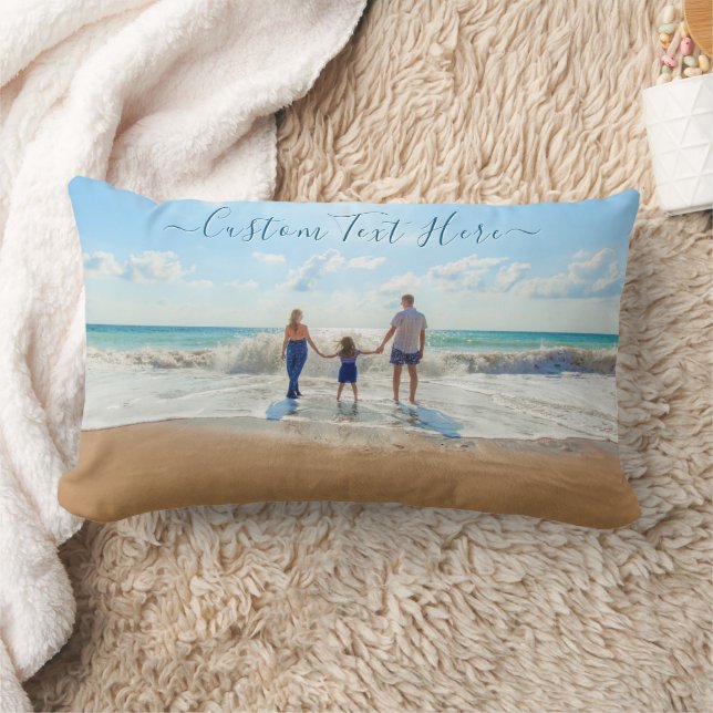 Design Your Own Photo Pillow Personalized Text (Blanket)