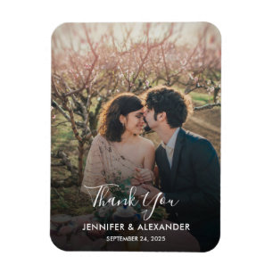 Design your own photo Thank you Wedding Magnet