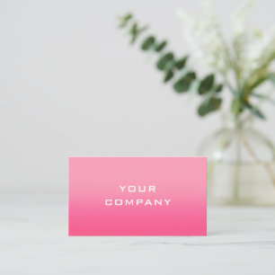 Design Your Own Pink Business Card Template