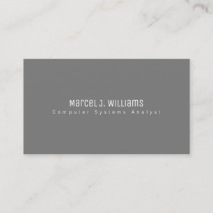 Design Your Own Professional Neutral Grey Business Card