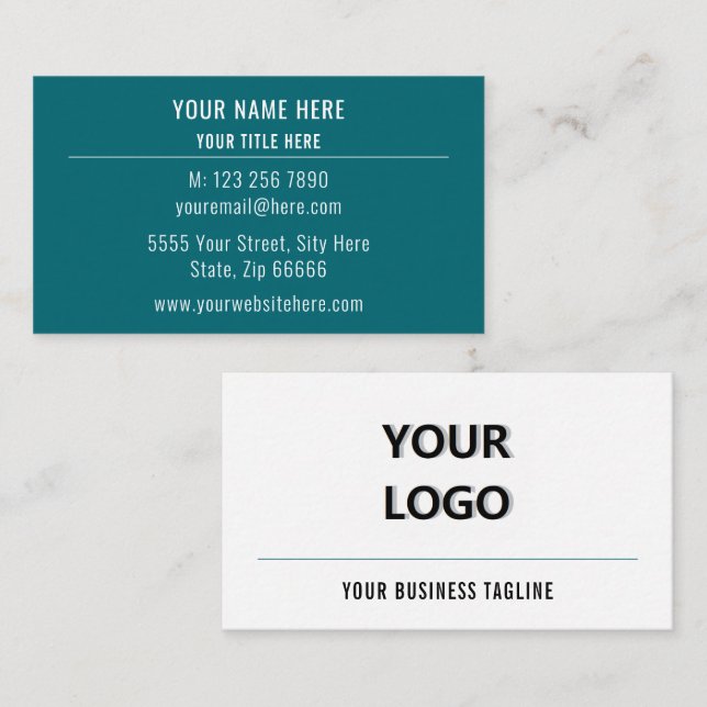 Design Your Own Promotional Business Card Template (Front/Back)