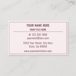 Design Your Own Promotional Business Card Template