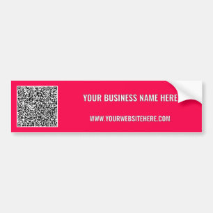 Design Your Own QR Code Bumper Stickers Template