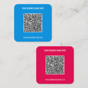 Design Your Own QR Code Business Card Example