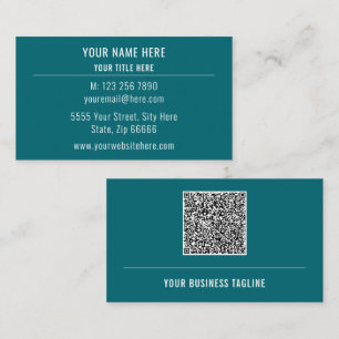 Design Your Own QR Code Business Card Template