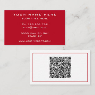 Design Your own QR Code Business Cards Example