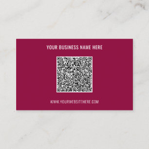 Design Your Own QR Code Business Cards Example