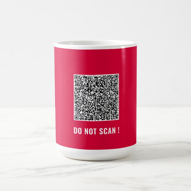 Design Your Own QR Code Coffee Mug Choose Colour (Center)