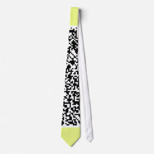Design Your Own QR Code Neck Tie Cuhoose Colour