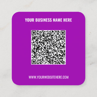 Design Your Own QR Code Promotional Business Cards
