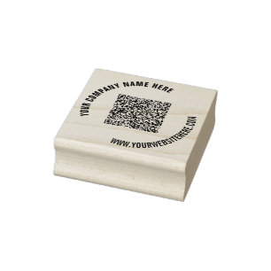 Design Your Own QR Code Rubber Stamp Template