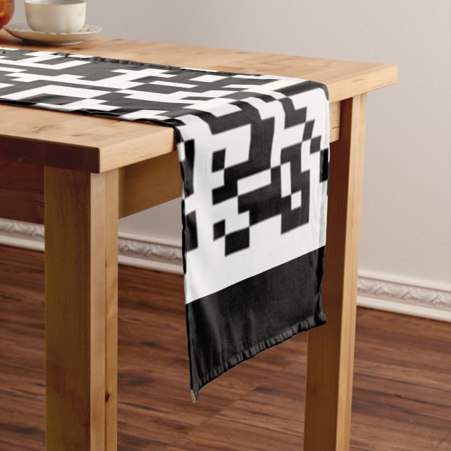 Design Your Own QR Code Table Runner Example (In Situ)