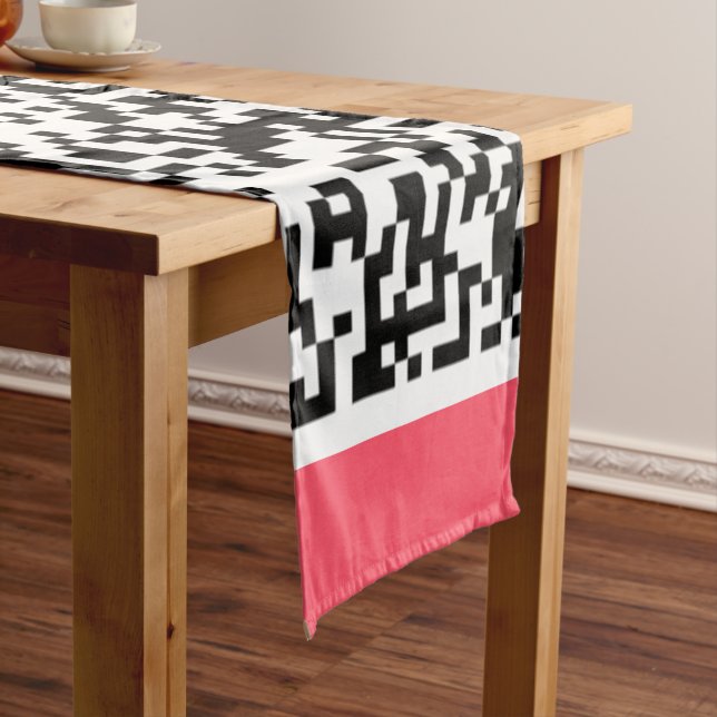 Design Your Own QR Code Table Runner Example (In Situ)