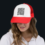 Design Your Own QR Code Trucker Hat Template<br><div class="desc">Design Your Own Personalised Trucker Hats with Your QR Code Scan Info Promotional Business or Personal Funny Hats / Caps Gift - Add Your QR Code - Image - Photo or QR Code / Text / IMore - Resize and move elements with Customisation tool. Good Luck - Be Happy :)...</div>