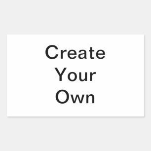 design your own rectangular sticker