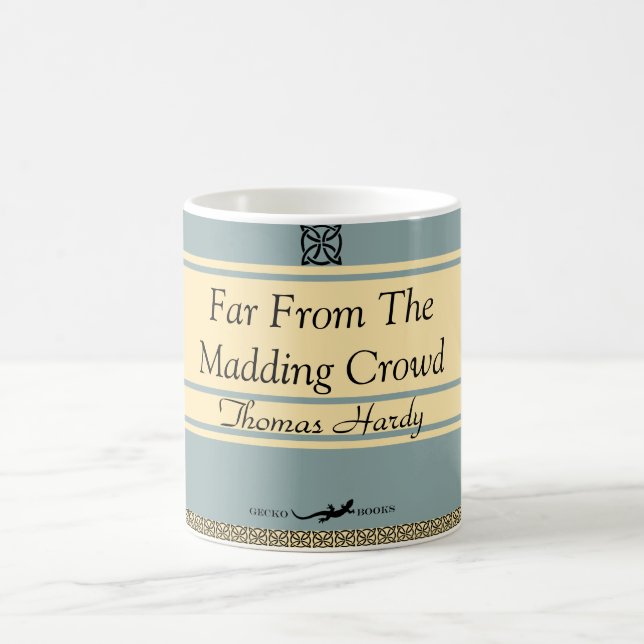 Design Your Own Retro Book Cover Coffee Mug (Center)