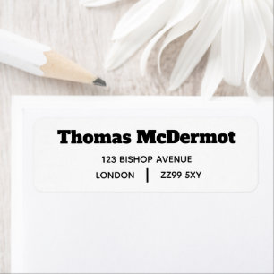 Design Your Own Return Address UK Label Return Address Label