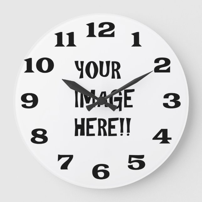 Design your own Round (Large) Wall Clock (Front)