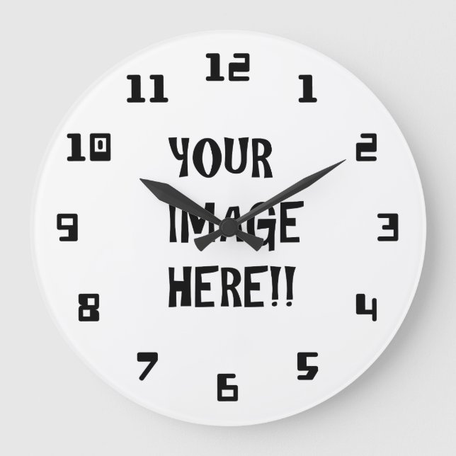 Design your own Round (Large) Wall Clock (Front)