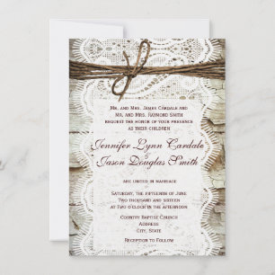 Design Your Own Rustic Country Wedding Invitations