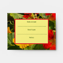 Design your own seed saving envelopes,  garden