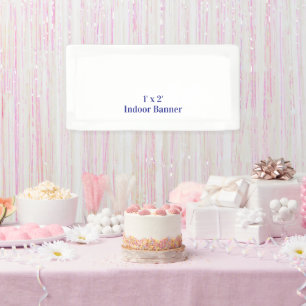 Design Your Own Simple 1' x 2' Indoor Vinyl Banner