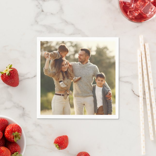 Design Your Own Single Photo Napkin (Insitu)