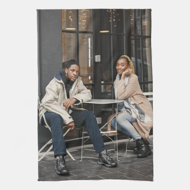 Design Your Own Single Photo Tea Towel (Vertical)