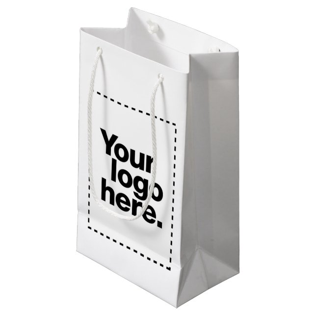 Design your own small gift bag (Front Angled)