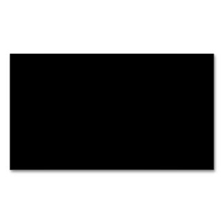Design Your Own Solid Black Magnetic Business Card