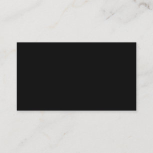 Design Your Own Solid Rick Black Business Card