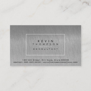 design your own steel grey pro standard business card